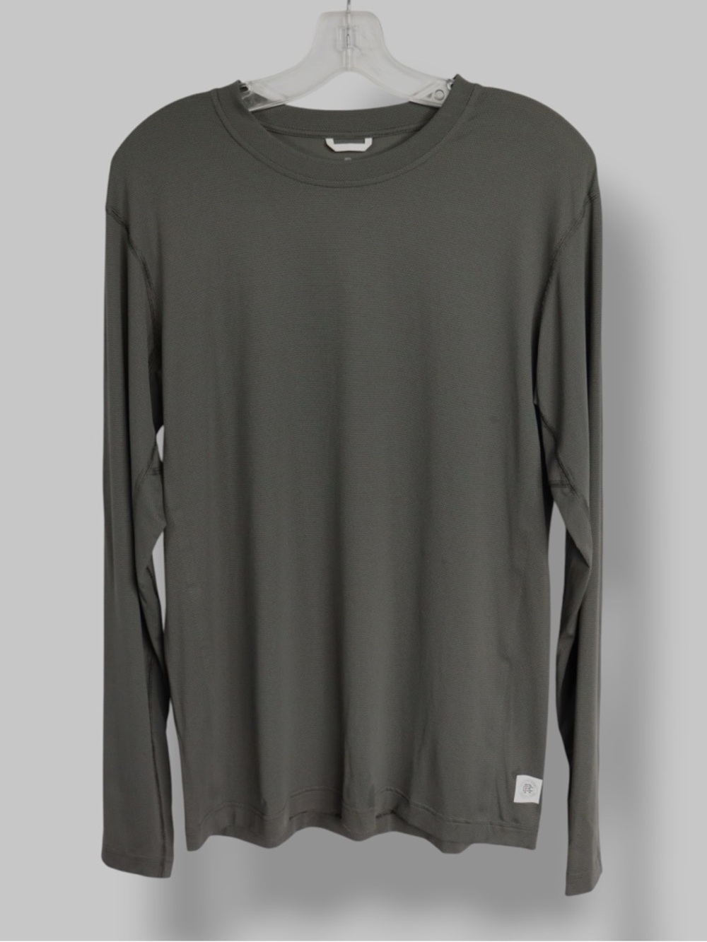 Reigning Champ Long Sleeve Shirt Men’s Small Olive Green Premium Waffle Knit